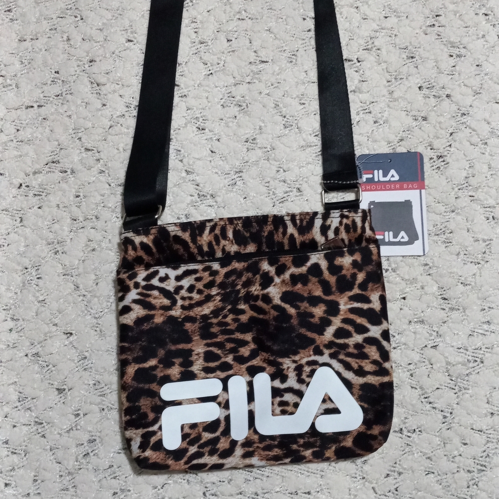 Fila Leopard Print Crosbody Shoulder Bag NWT